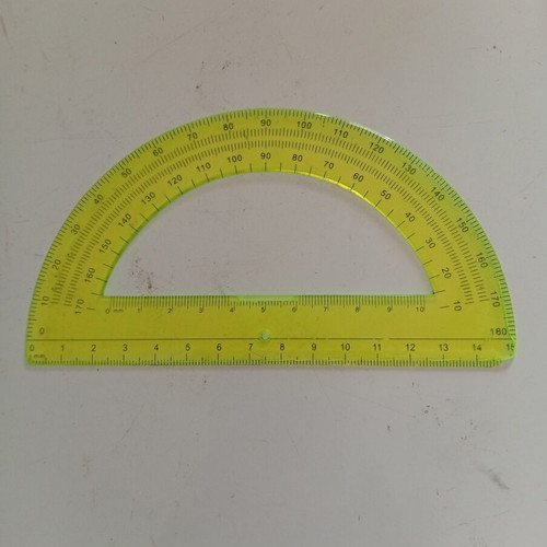Trigonometry instruments set used, 2 rulers, 9 triangles, 7 protractors