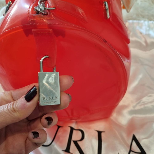 Furla Candy handbag used with keychain