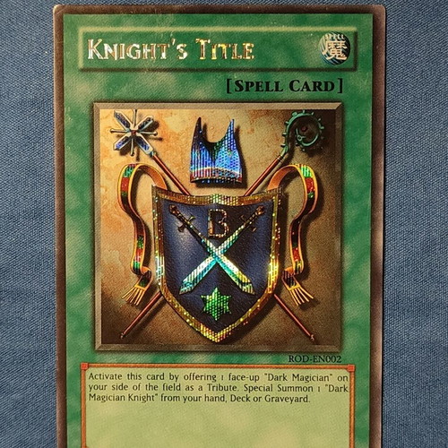 Knight's Title Secret Rare Yu-Gi-Oh! Card used
