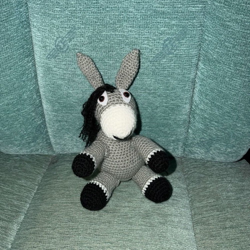 Knitted Handmade Donkey New