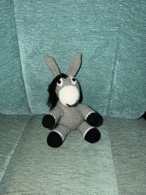 Knitted Handmade Donkey New