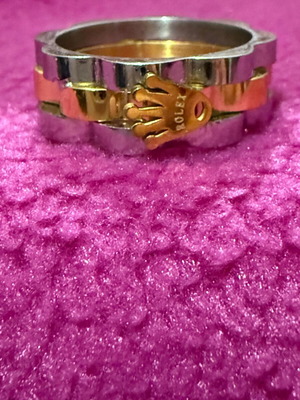 Rolex δαχτυλίδι καινούργιο, ατσάλινο πολύχρωμο