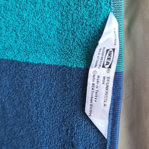 IKEA towel set Brunkrissla Saxan cotton 50x100-70x130 cm new