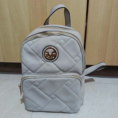 Versace backpack used, beige with minor marks