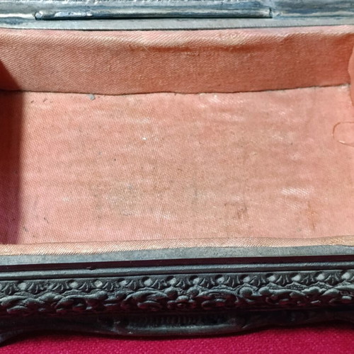 Κοσμηματοθήκη ορείχαλκη μεταχειρισμένη, 13x9cm