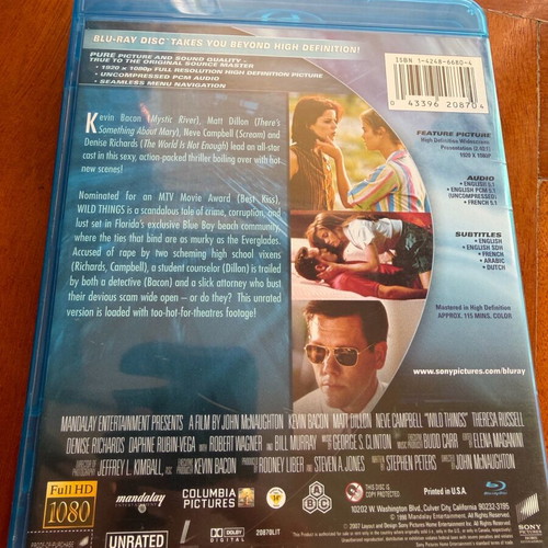 Wildthings Wild Things Blu-ray like new with English subtitles