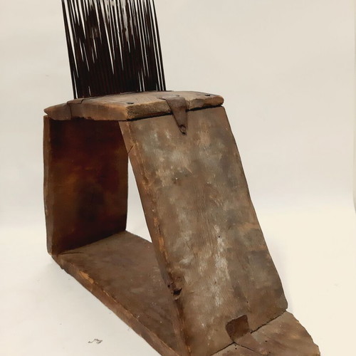 Antique Wool Picker Darak 19th Century Rustic Tool used