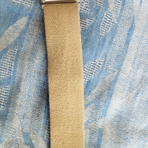 Two adjustable fabric belts, Diesel beige and khaki