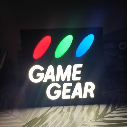 Game Gear Lighted Sign new, USB powered retro style