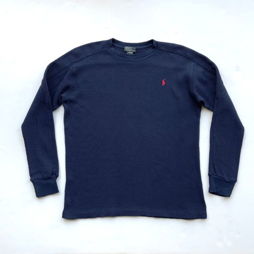 Polo by Ralph Lauren Kids Long-Sleeve Blue Jumper Size L 14-16 Years Used
