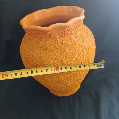 Handmade clay vase used in good condition
