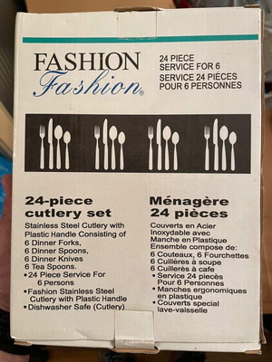 Cutlery set 24 pieces for 6 persons, new