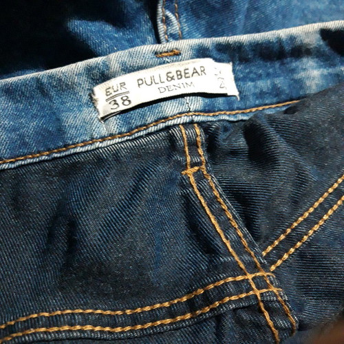Pull & Bear Women's Blue Faded Leggings Medium like new
