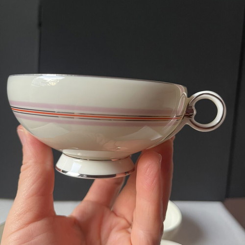 Pirkenhammer vintage porcelain tea cups set of 4 like new