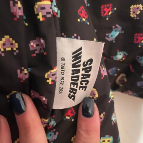 Zara x Space Invaders reversible puffer jacket M like new