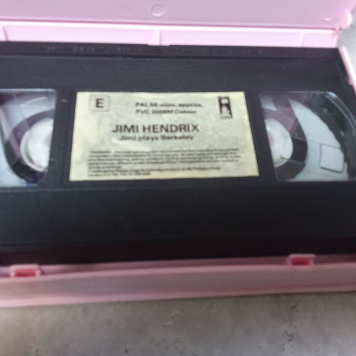 Jimi Hendrix Plays Berkeley VHS tape used, 1980s music video