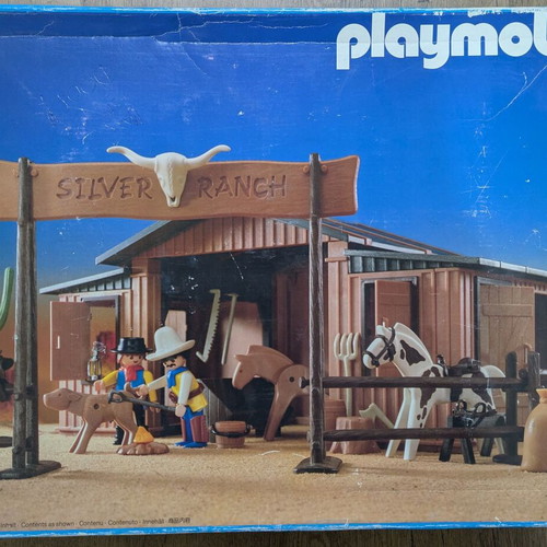 Playmobil Western 3768 Silver Ranch ранчо употребявано с кутия