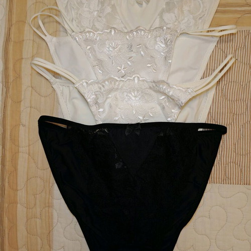 Women's lace slip underwear new, pack of 6, size L