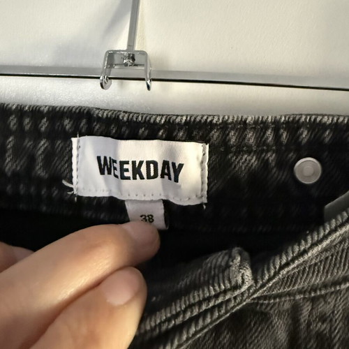 Weekday No38 high-waist grey cargo jeans