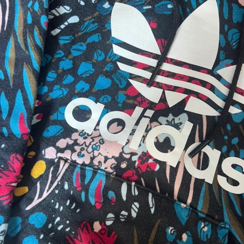 Adidas sweatshirt used, size S, black and blue