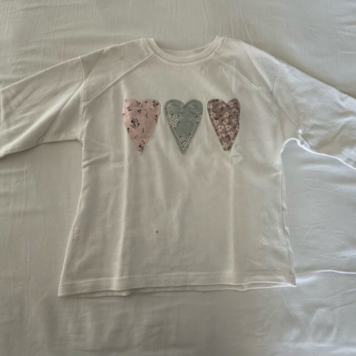 Zara blouses for 6-year-old girl 116 cm like new, white and pink