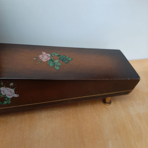 Hermle Vintage Mantel Clock Wooden, Like New, 1950s West Germany