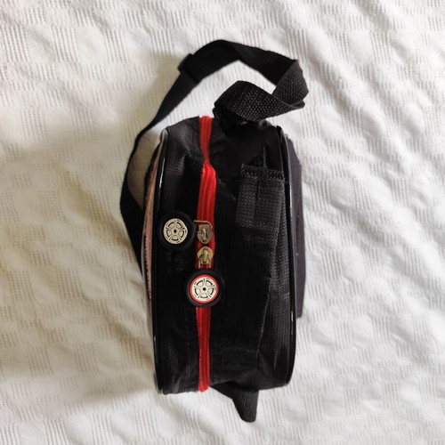 Insulated lunch bag used, bootleg Cars design for kids