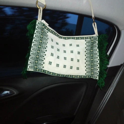 Handmade bag from embroidered fabrics new