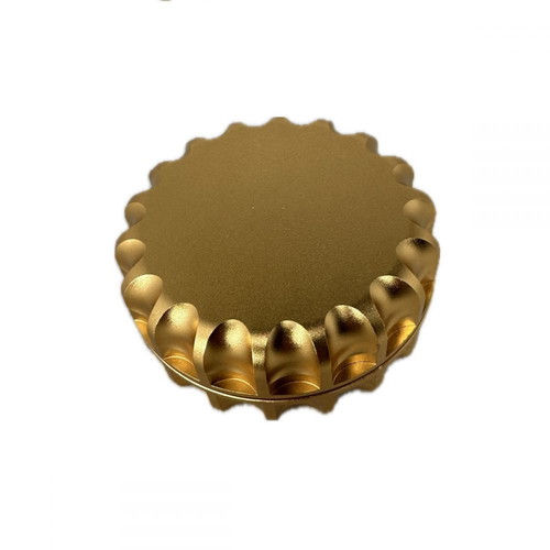 Metallic magnetic grinder gold 60x28mm new