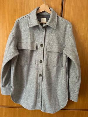 H&M overshirt new, gray, size M