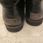 Ugg men's black leather boots like new mid-calf