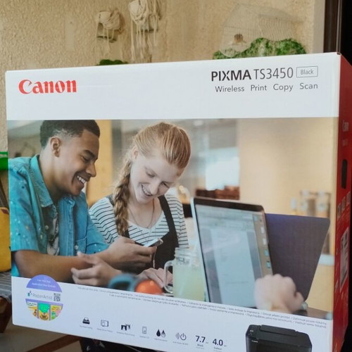 Canon Pixma TS3450 printer new with black ink