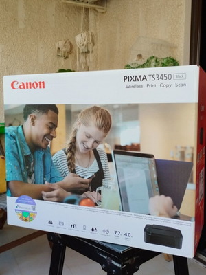 Canon Pixma TS3450 printer new with black ink