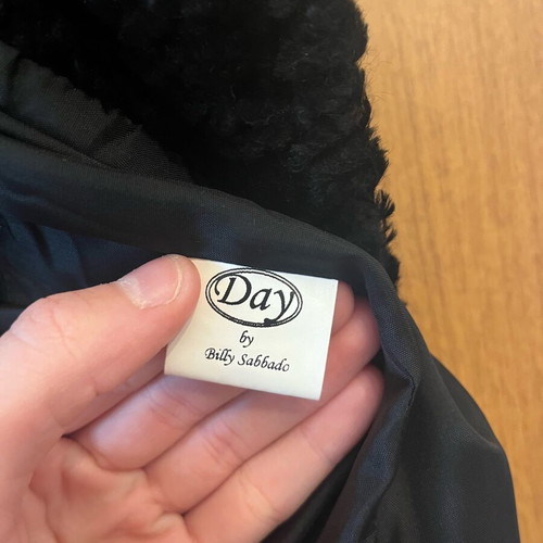 Faux Fur Cropped Jacket Day size L like new, black