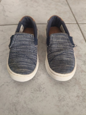 Πάνινα παιδικά παπούτσια Toms no27 σαν καινούργια, μπλε