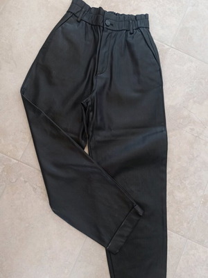 ZARA Baggy pants used, faux leather, size XS