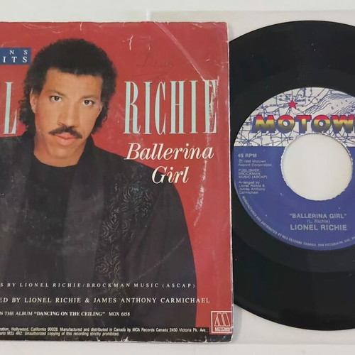 Lionel Richie Ballerina Girl vinyl single