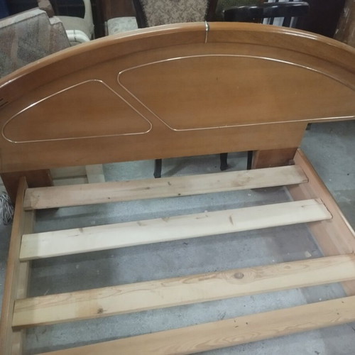 Wooden bed used without mattress 130x200 cm