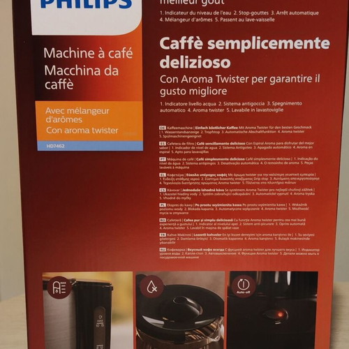 Καφετέρια Philips Daily Collection HD7462 καινούργια με Aroma Twister