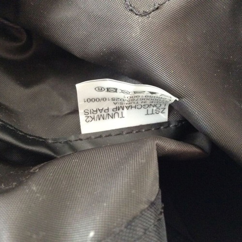 Longchamp Le Pliage One M tote bag black used, canvas 40x27 cm