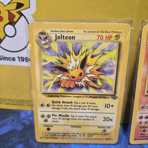 Pokemon Cards Jolteon & Flareon Jungle Set 1999 used, pack