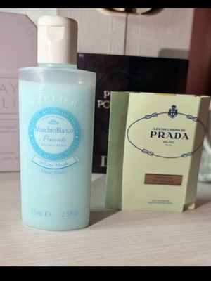Perlier White Musk care set with Prada perfume new