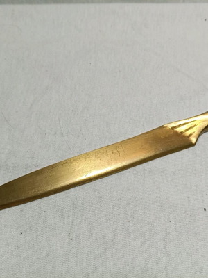 Bronze collectible letter opener with bird-shaped handle #3 like new