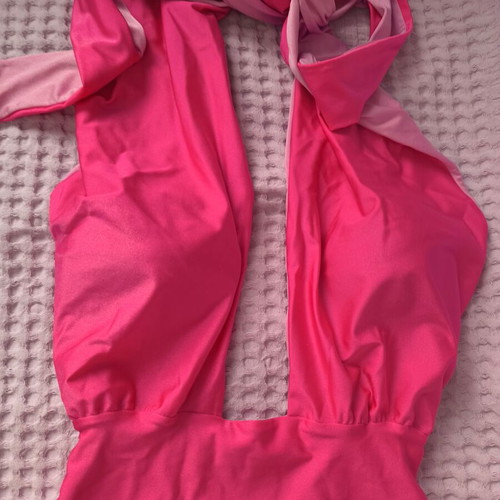 Fuchsia one-piece swimsuit