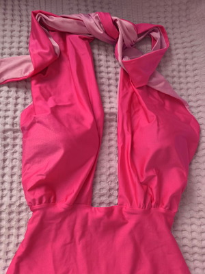 Fuchsia one-piece swimsuit