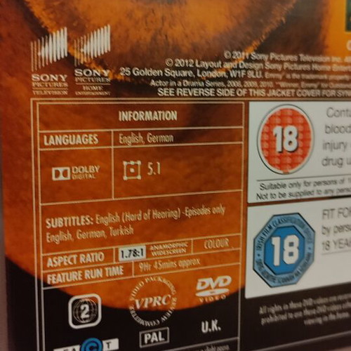 Breaking Bad Fourth Season DVD like new with English subtitles