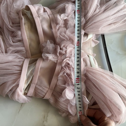 Evening dress long pink size XS like new