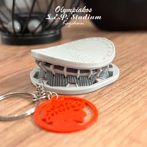 Olympiakos S.E.F. Stadium 3D Printed Keychain New