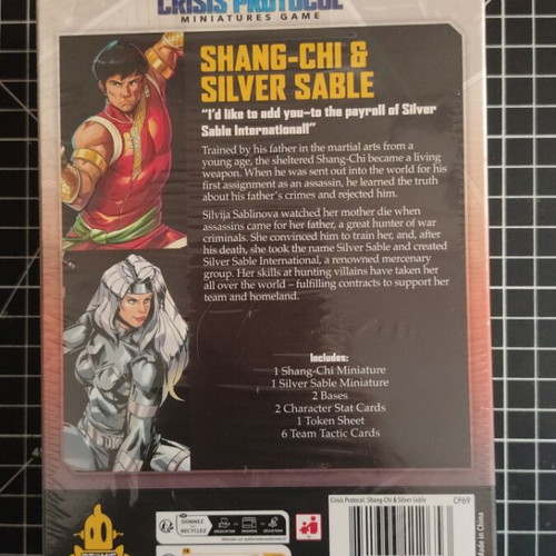 Marvel Crisis Protocol Shang-Chi & Silver Sable character pack