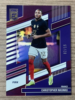 2022-23 Panini Donruss Elite FIFA Soccer Christopher Nkunku μωβ κάρτα /15 σαν καινούργιο